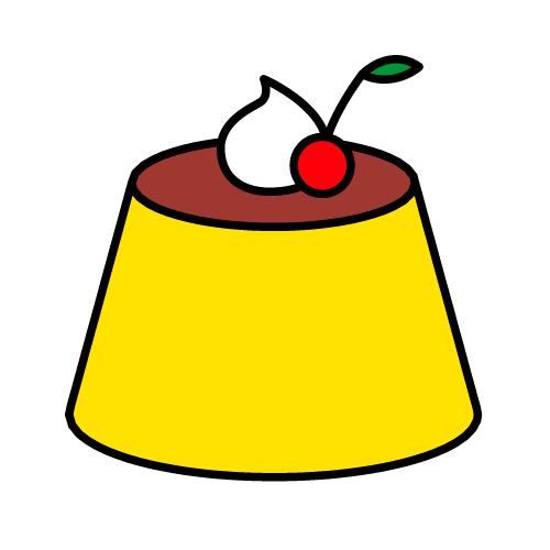 イラスト プリン