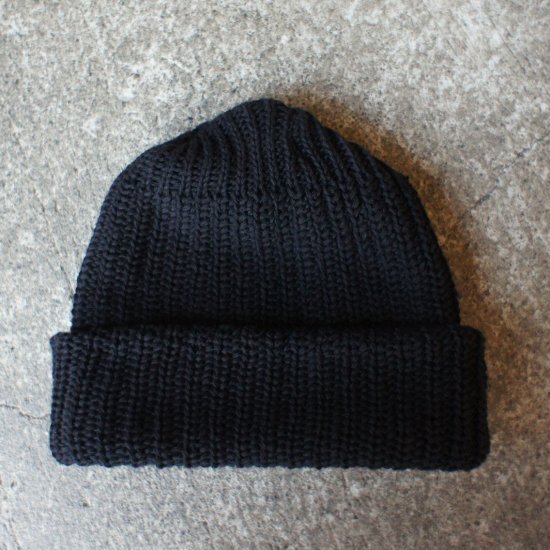 MADE IN USA COTTON WATCH CAP (BLACK)