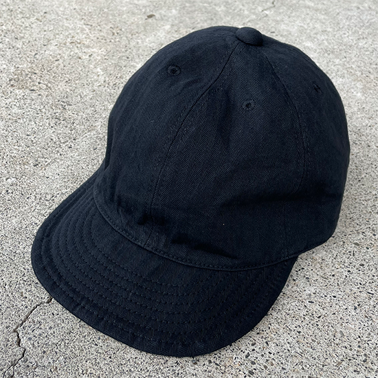 HIGHER (ハイヤー) VINTAGE HERRINGBONE CAP(BLACK)