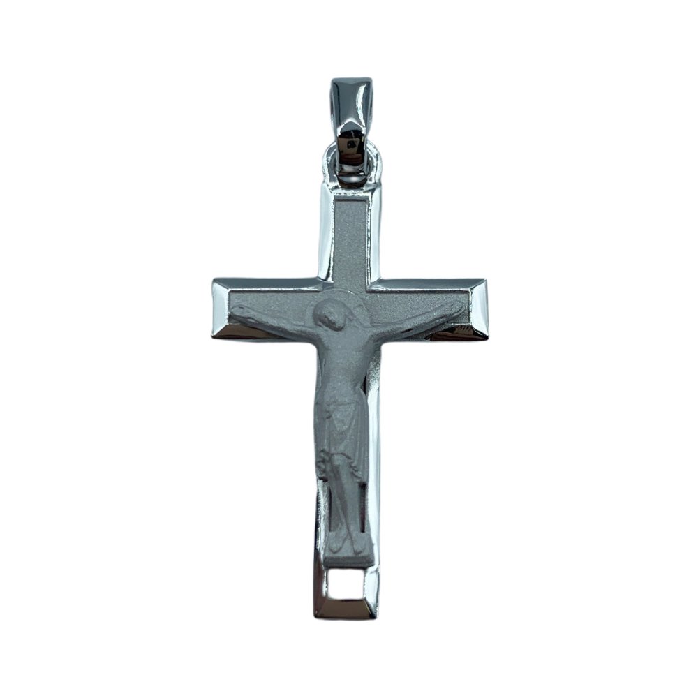 シルバー　十字架ペンダント（キリストボディ付）27ミリ
