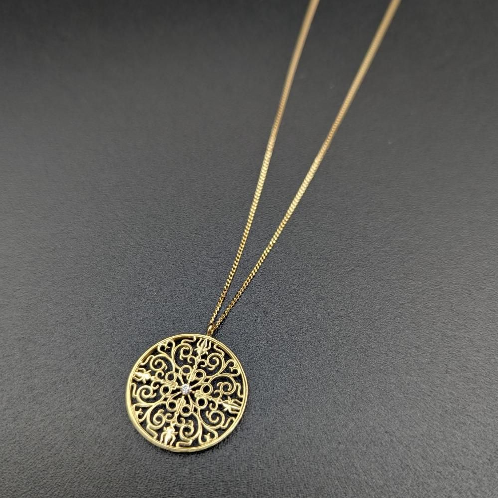 k18 ペンダント 楽天市場】0.11ct ダイヤモンド K18 ハート ネックレス 18金 18k