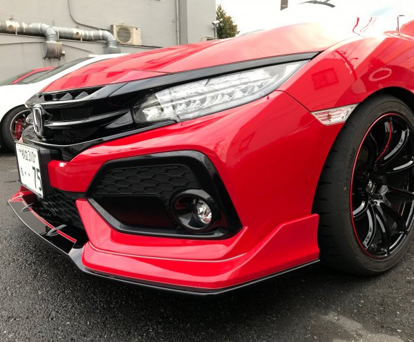 FRPフロントハーフスポイラー for FK7 CIVIC HATCHBACK前期 - SEEKER