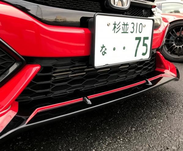 FRPフロントハーフスポイラー for FK7 CIVIC HATCHBACK前期 - SEEKER WEB オンライン