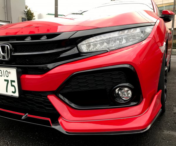 FRPフロントハーフスポイラー for FK7 CIVIC HATCHBACK前期 - SEEKER WEB オンライン