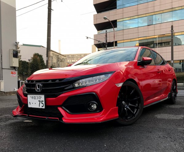 FRPフロントハーフスポイラー for FK7 CIVIC HATCHBACK前期 - SEEKER