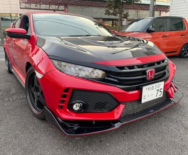 シビックタイプR FK8 リップスポイラー　civic ホンダ　honda globalbrain_honda-civic-r-fk8-