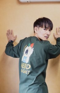 ナードマグネット  / DAINASHI Long Sleeve T-Shirt [GREEN]