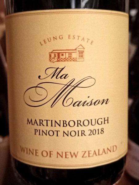 Ma Maison Martinborough Pinot Noir 2018