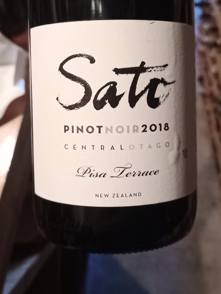 Sato Wines Pisa Terrace Pinot Noir 2018
