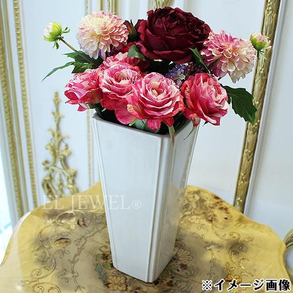 フラワーベース フラワーベース アンティークホワイト W13 H30cm オシャレな輸入インテリア雑貨 輸入家具専門店el Jewelインテリア フラワーベース フラワーベース アンティークホワイト W13 H30cm オシャレな輸入インテリア雑貨 輸入家具専門店el Jewelインテリア