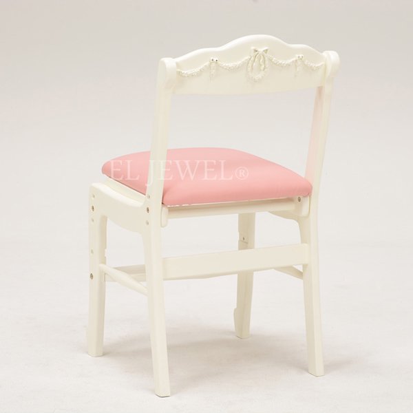 【セール！】【Kids furniture】キュートな姫家具♪チェア・ホワイト（W43×D47×H80.5cm） 