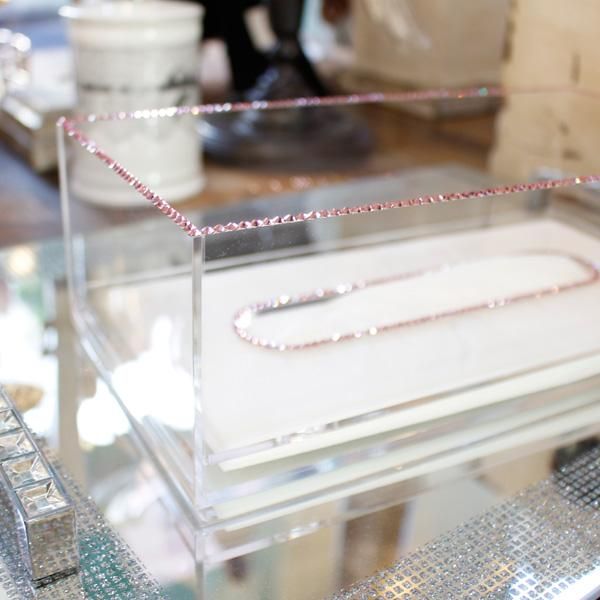 スワロフスキー デコレーションボックス スワロフスキーデコレーション♪ティッシュボックス｜インテリア