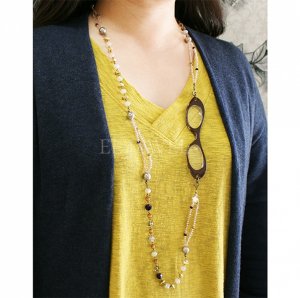 <b>【LOUPE COLLIER】日本製</b>「ルーペ」一体型ネックレス（30-Spinto）