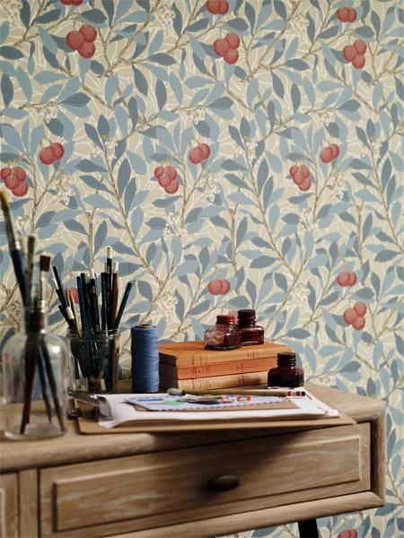 輸入壁紙 Morris Archive Wallpapers Iii Morris Co イギリス Arbutus 52cm巾 10m巻 オシャレな輸入インテリア雑貨 輸入家具専門店el Jewelインテリア