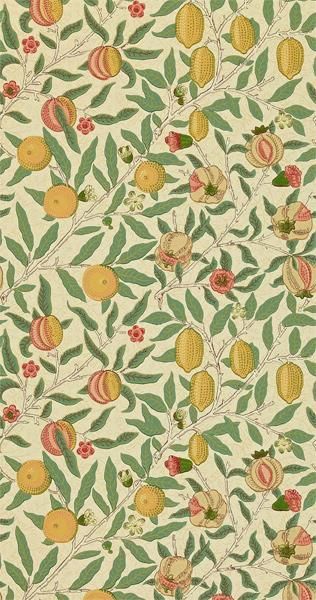 海外取寄品 輸入壁紙 Morris Volume I Wallpapers Morris Co イギリス Fruit 52cm巾 10m巻 オシャレな輸入インテリア雑貨 輸入家具専門店el Jewelインテリア