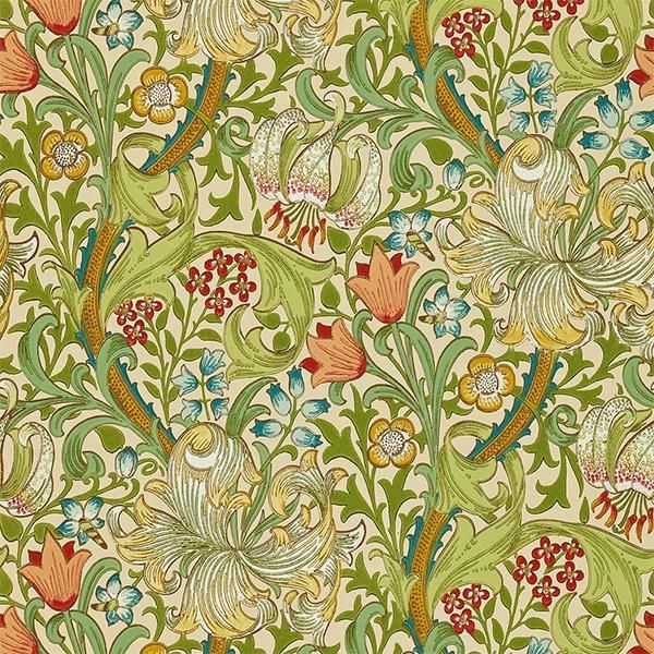 輸入壁紙 Morris Volume Ii Wallpapers Morris Co イギリス Golden Lily 52cm巾 10m巻 オシャレな輸入インテリア雑貨 輸入家具専門店el Jewelインテリア