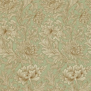 輸入壁紙<b>【MORRIS VOLUME V】</b>MORRIS&Co. イギリス「Chrysanthemum Toile」（52cm巾×10m巻）