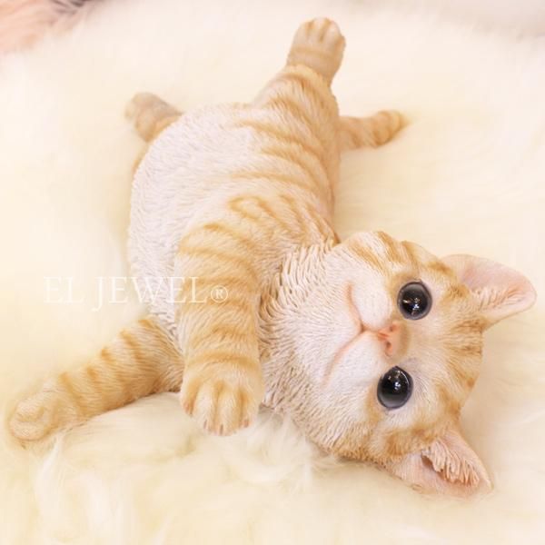 子猫のオブジェ ゴローン 茶トラ白 17 5 21 H7cm オシャレな輸入インテリア雑貨 輸入家具専門店el Jewelインテリア 子猫のオブジェ ゴローン 茶トラ白 17 5 21 H7cm オシャレな輸入インテリア雑貨 輸入家具専門店el Jewelインテリア