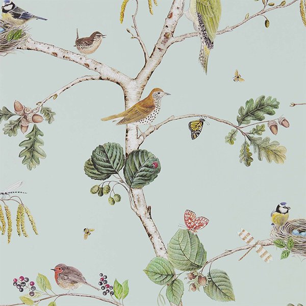 【海外取寄品】輸入壁紙【WOODLAND WALK WALLPAPERS】Sanderson 英国「Woodland  Chorus」（52cm巾×10m巻） - オシャレな輸入インテリア雑貨・輸入家具専門店EL JEWELインテリア