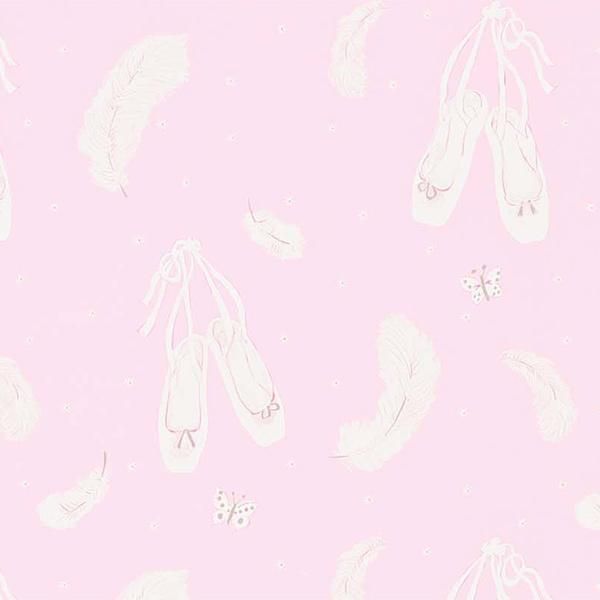 輸入壁紙 Abracazoo Wallpapers Sanderson 英国 Ballet Shoes 52cm巾 10m巻 オシャレな輸入インテリア雑貨 輸入家具専門店el Jewelインテリア