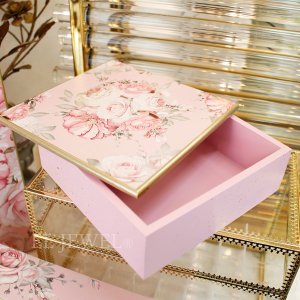 【完売】【ROSEコレクション】小物入れBOX・フレンチローズ・ピンク