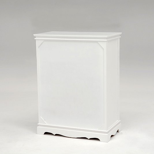 【セール！】フェミニンな白家具♪4段チェスト・ホワイト(W60×D33.5×H78.5cm)