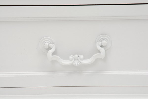 【セール！】フェミニンな白家具♪4段チェスト・ホワイト(W60×D33.5×H78.5cm)