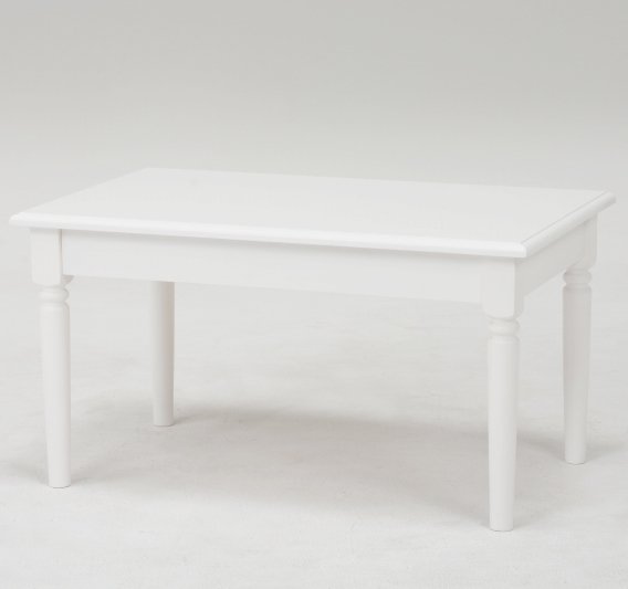【セール！】フェミニンな白家具♪テーブル・ホワイト(W75×D45×H40cm)