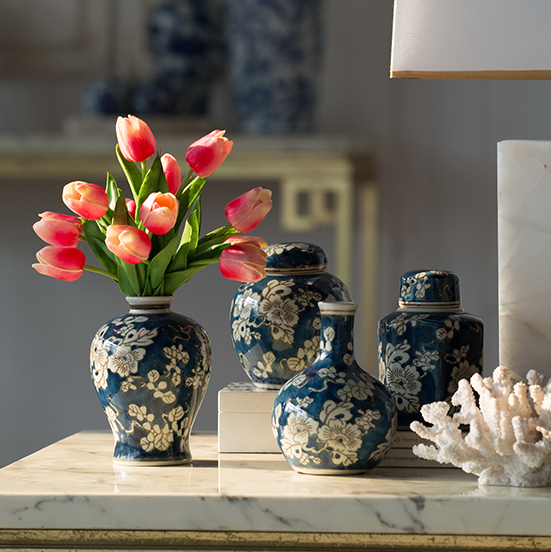 Cのみ即納可!】【A&B Home】クラシックモダン陶器・フラワーベース Cのみ即納可!】【A&B Home】クラシックモダン陶器・フラワーベース