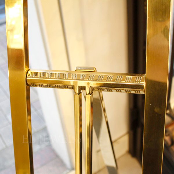 【即納可！】真鍮製イーゼル ディスプレイスタンド (イタリア製)（W40×H160×D67cm） 