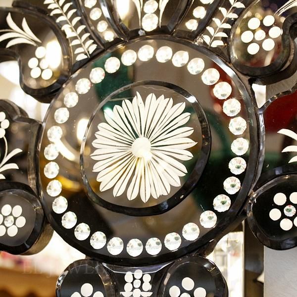 ベネチアンミラー ブラック｜インテリア専門店EL JEWEL
