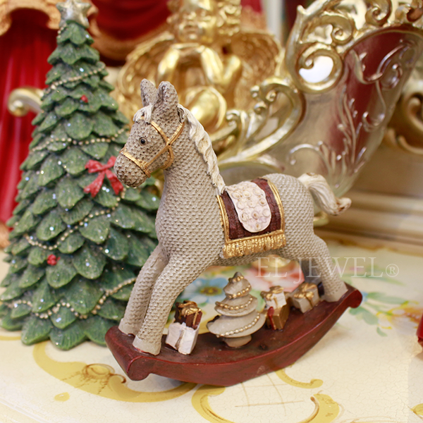 木馬 シャビーシック メリーゴーランド オーナメント