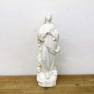 【即納可！】【限定品】フランス製 マリア像 アンティーク ホワイト