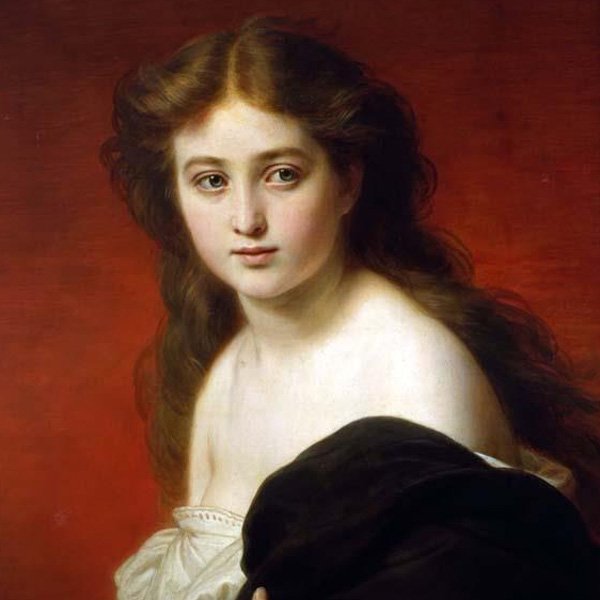 【即納可！】イギリス製 額絵−英国の貴婦人たち−「Portrait of a young girl en Deshabille」