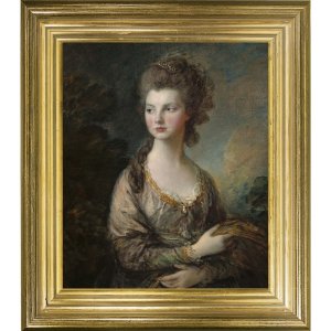 【即納可！】イギリス製 額絵−英国の貴婦人たち−「Portrait Of Mrs Mary Graham」