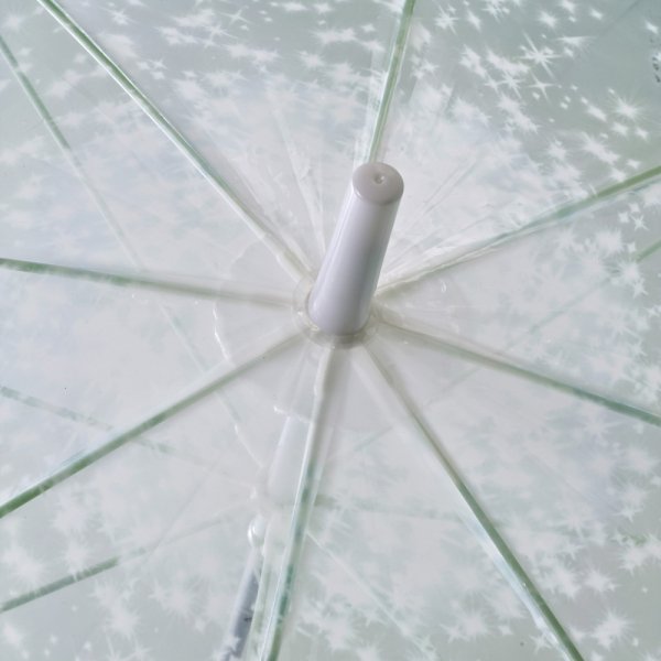 【即納可！】ハッピークリアアンブレラ「フラワーガーデン」ビニール傘（φ100×H81cm） 
