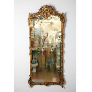【即納可！】Labyrinthe・フランス ウォールミラー「Mirror Clovis L 」 ルイ16世式 (78x13x176cm)
