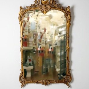 【即納可！】Labyrinthe・フランス ウォールミラー「Mirror Clovis M 」 ルイ16世式 (78x13x138cm)