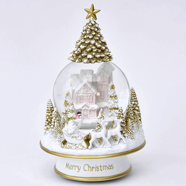 ¨ǼġۡMusicboxworldۥꥹޥ ĥ꡼ȥåץΡɡ४르 ѥƥԥ󥯥ϥʦ14H23cm 