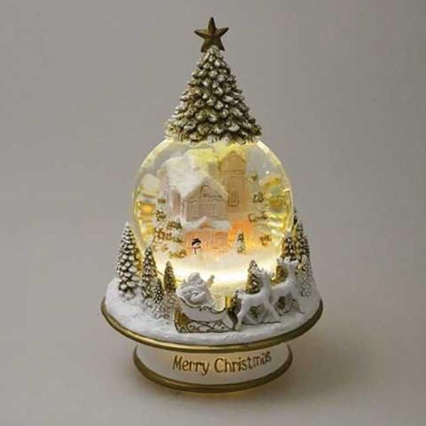 ¨ǼġۡMusicboxworldۥꥹޥ ĥ꡼ȥåץΡɡ४르 ѥƥԥ󥯥ϥʦ14H23cm 