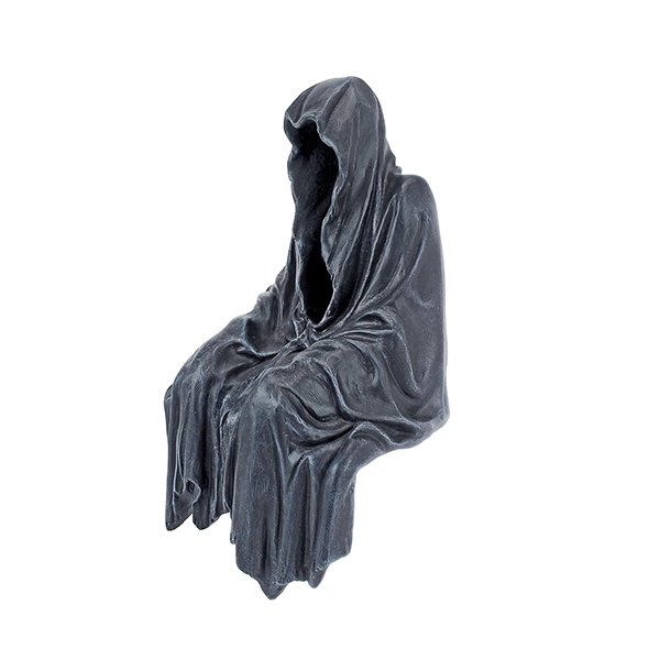 【即納可！】死神の座像オブジェ（W14×D14×H20.4cm） 