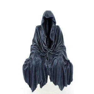 【即納可！】死神の座像オブジェ（W14×D14×H20.4cm）