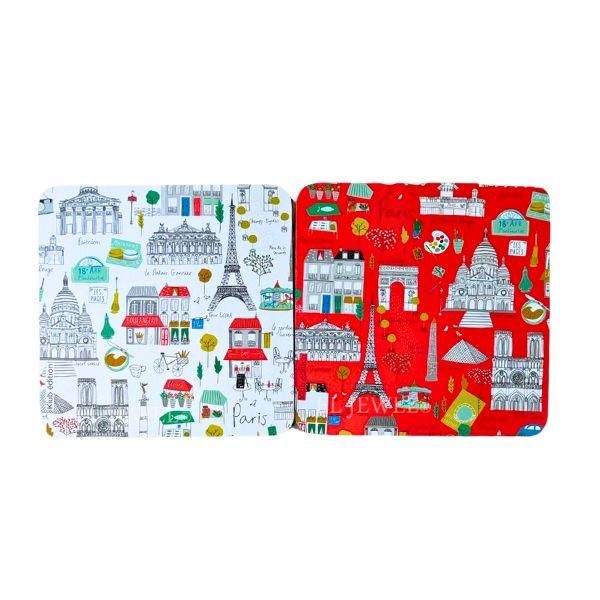 るるぶ パリ 6号 Kiub】コースター パリ 6枚セット ｜インテリア雑貨専門店エル