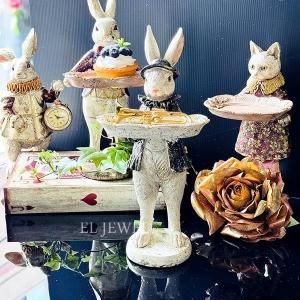 ウサギの音楽隊オブジェ｜インテリア雑貨専門店エルジュエル