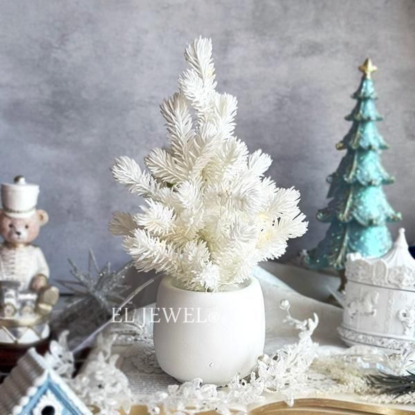 ��¨Ǽ�ġ��ۥ��ꥹ�ޥ���LED�ۥ磻�ȥơ��֥�ĥ꡼�ʦ�18��H30cm��