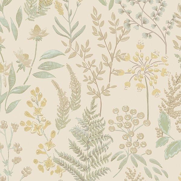 おしゃれな壁紙 花柄 ベージュ系｜インテリア専門店エルジュエル