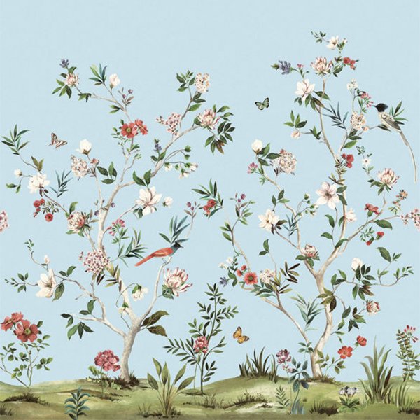 㳤ʢDaisy Bennett Mural CollectionChinoiserie Magnolia Mural - Sky Blue (274cm304cm) 