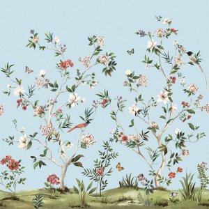 㳤ʢDaisy Bennett Mural CollectionChinoiserie Magnolia Mural - Sky Blue (274cm304cm)