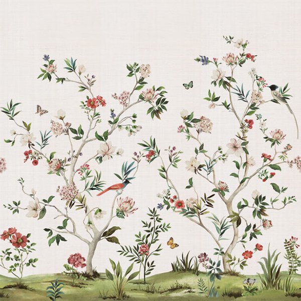 㳤ʢDaisy Bennett Mural CollectionChinoiserie Magnolia Mural - Silver (259cm274cm) 