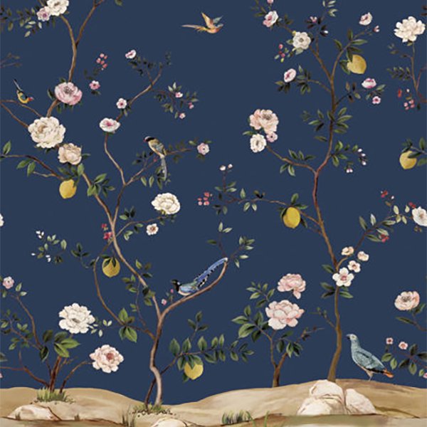 㳤ʢDaisy Bennett Mural CollectionBlossom Mural - Indigo(204cm305cm) 